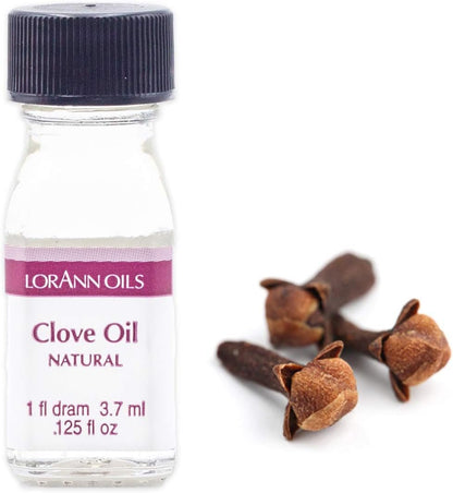 LorAnn Clove Leaf Oil SS Natural Flavor, 1 dram bottle (.0125 fl oz - 3.7ml - 1 teaspoon)
