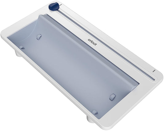 Cricut Roll Holder -With Built in Trimmer – Perfect for Clean Precise Cuts of Cricut Smart Vinyl and Heat Transfer Vinyl Iron On – Compatible with Cricut Maker 3 and Cricut Explore 3,White
