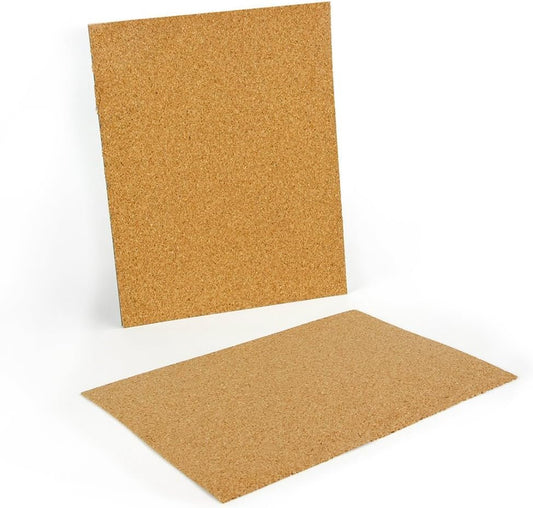 Hygloss Products Cork Sheets - 2 Mil Thick Corkboard Sheets - 8.5 x 11 Inches