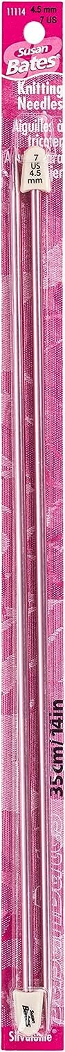 Susan Bates Silvalume Single Point Knitting Needles 14 inch