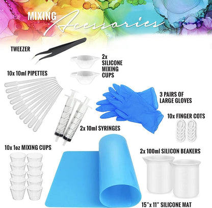 Resin Mixer Bundle - Resin Accessory Kit Rechargeable and Easy to Use Epoxy Resin Mixer Bundle by Pixiss
