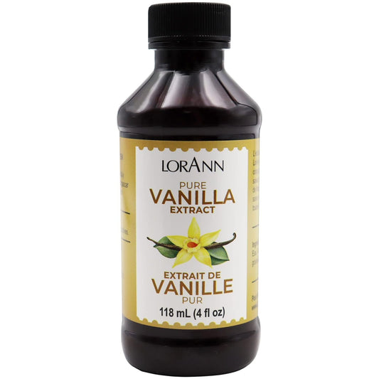 LorAnn Pure Vanilla Extract 4 ounce bottle