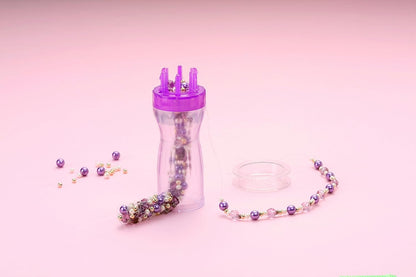 Clover 3100 French Knitter Bead Jewelry Maker with 3 Interchangeable Heads Multicolor, 5" Height x 1.2" Length x 1.2" Width