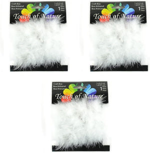 Touch of Nature 1-Piece Feather Marabou Craft Boa for Arts and Crafts, 1-Yard, Black