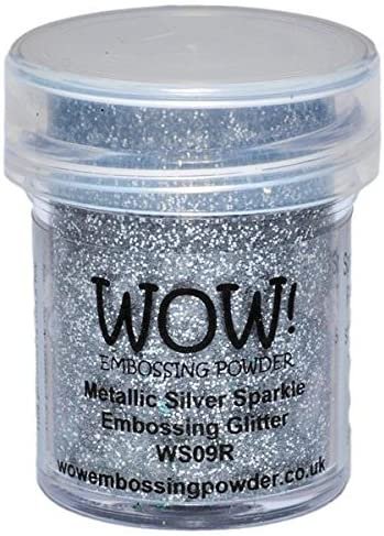 Wow! Sparkle Bundle - Embossing Powders 4 (15ml) Jars Metallic Gold Sparkle, Metallic Copper Sparkle, Pearl Gold Sparkle and Metallic Silver Sparkle (Gold, Silver)