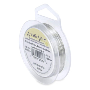 Artistic Wire 30 Gauge Stainless Steel Craft Jewelry Wrapping Wire Wire, 30 yd