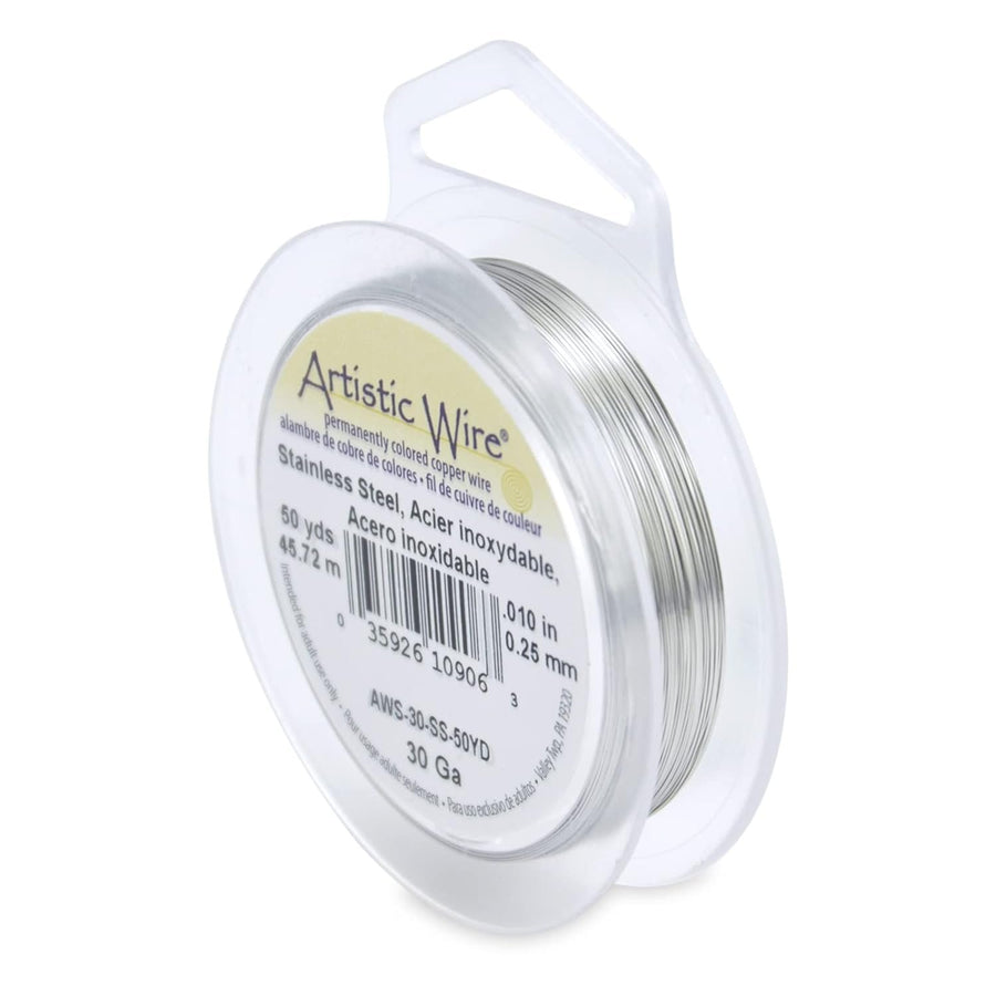 Artistic Wire 30 Gauge Stainless Steel Craft Jewelry Wrapping Wire Wire, 30 yd