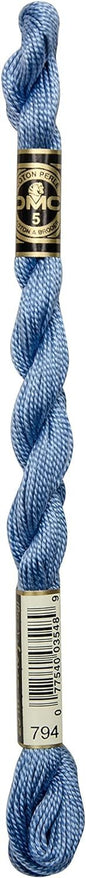 DMC 115 3-794 Pearl Cotton Thread, Light Cornflower Blue