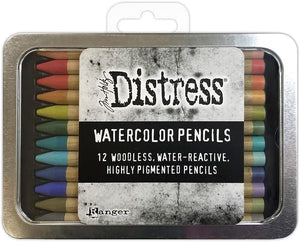 Bundle Tim Holtz Distress® Watercolor Pencils Sets - Sets 1, 2 and 3- TDH76308, TDH76315, TDH76643