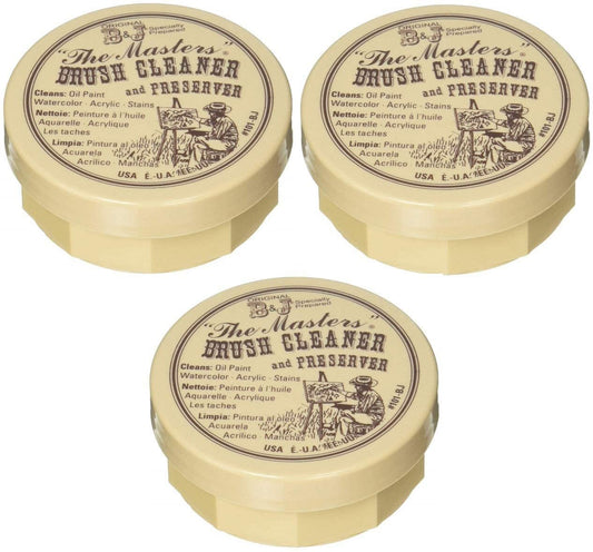 3-Pack - General Pencil 105-BP The Masters Brush Cleaner & Preserver 2.5 Ounces Each