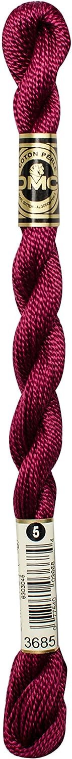 DMC Pearl Cotton Skeins Size 5-27.3 Yds: Very Dark Mauve