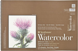 Strathmore Watercolor Paper Pad 9"X12"-15 Sheets -472900