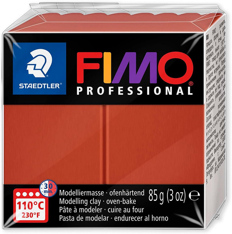 Staedtler 8004 FIMO Professional Oven-Hardening Polymer Modelling Clay - Pack of 9 x 85g Blocks - Warm Neutral Set