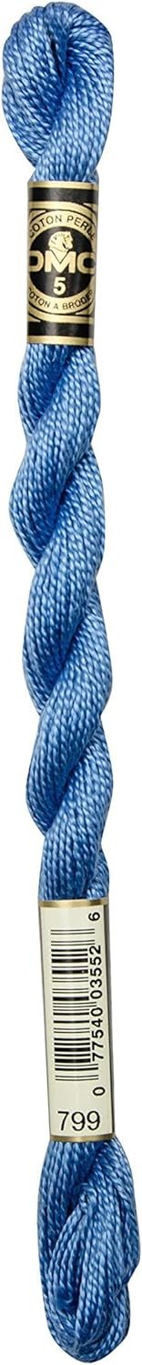DMC Pearl Cotton Skeins Size 3-16.4 Yds: Medium Delft Blue