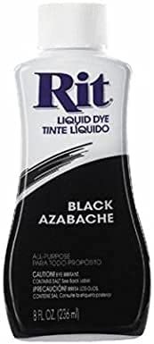 Rit All Purpose Liquid Fabric Dye Bundle (4 Pack) , 2 - Black 8oz Dye + 2 - Navy Blue 8oz Dye