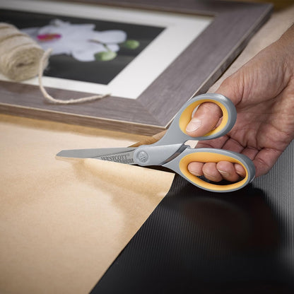 Westcott Pointed Titanium Bonded Scissors with Soft Grip Handles