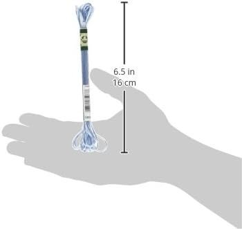 DMC 1008F-S800 Shiny Radiant Satin Floss, Sky Blue, 8.7-Yard