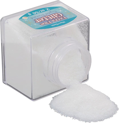 Sulyn Extra Fine Crystal Diamond Glitter Stacker Jar, 2 Ounces, Non-Toxic, Stackable and Reusable Jar, Multiple Slot Openings for Easy Dispensing and Mess Reduction, SUL50860