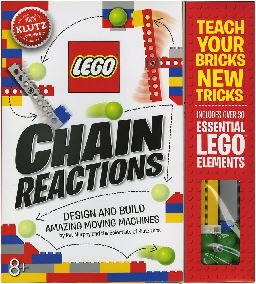 LEGO Chain Reactions (Klutz Science/STEM Activity Kit), 9" Length x 1.06" Width x 10" Height