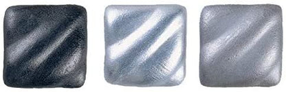 Amaco Rub 'N Buff Wax Metallic Finish, 3 Color Grey Assortment (Ebony, Silver Leaf, Pewter)