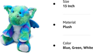 Warmies Baby Dragon Heatable and Coolable Weighted Stuffed Animal Plush - Comforting Lavender Aromatherapy Animal Toys - Relaxing Weighted Stuffed Animals for Anxiety