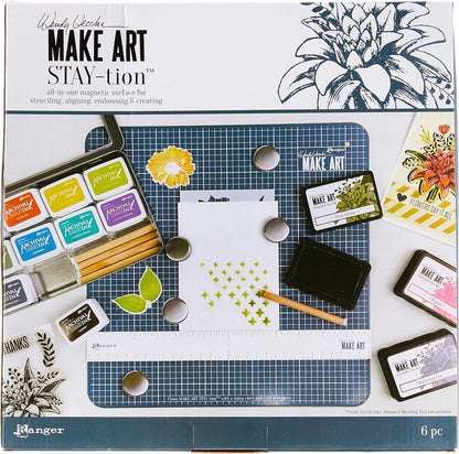 Ranger Wendy Vecchi MAKE ART Stay-tion-All-In-One Magnetic Surface, Multi