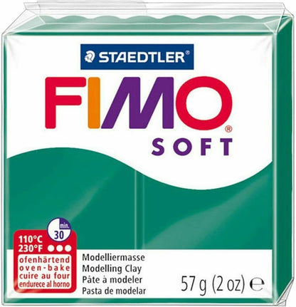 FIMO Staedtler Soft Polymer Oven Modelling Clay - Cool Tones - Set of 6