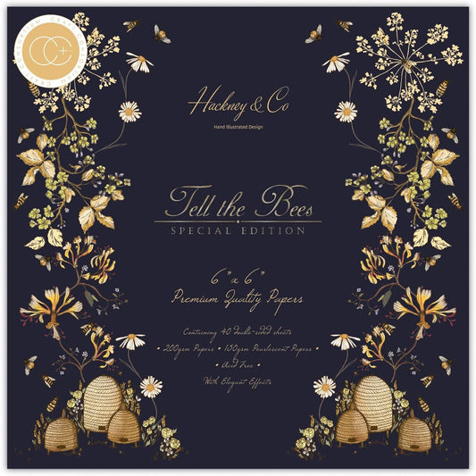 Craft Consortium Tell the Bees - Special Edition - 6x6 Paper Pad CCPPAD024B