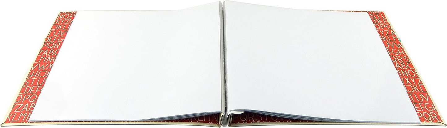 MCS MBI 13.5x12.5 Inch Elementary School Theme Scrapbook Album with 12x12 Inch Pages (860090) , White