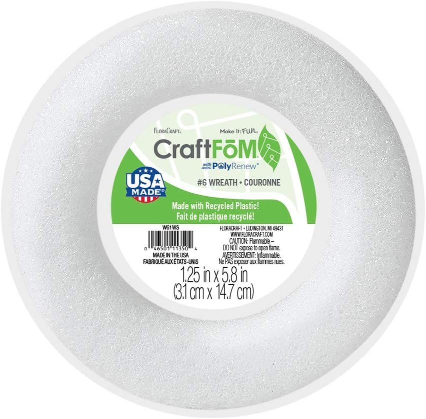 FloraCraft CraftFōM Wreath White