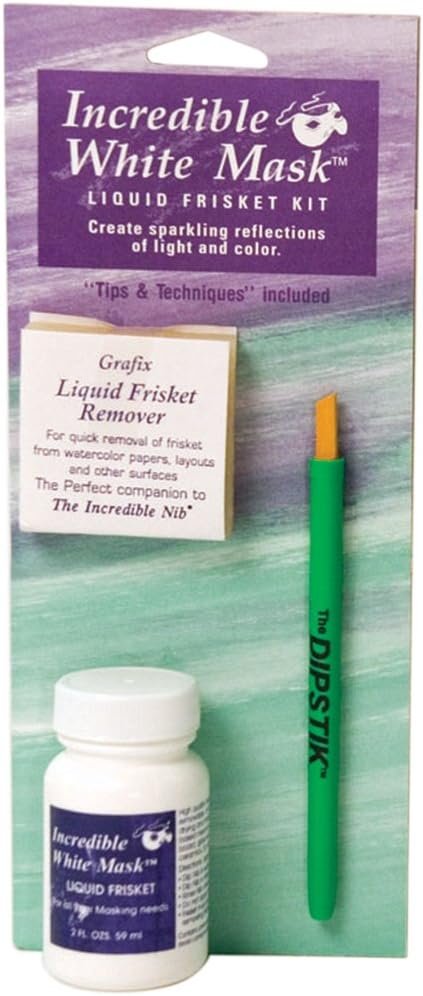 Grafix Frisket Watercolor Kit, 2 Fl Oz (Pack of 1), White