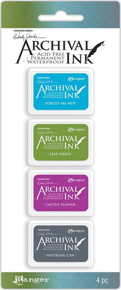 Wendy Vecchi Mini Archival Ink Pads - 2 Item Bundle - Sets No. 1 and 2