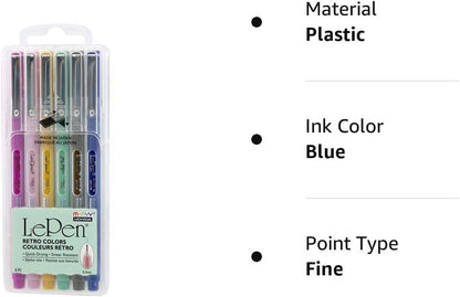 Le Pen Retro Set 6/Pkg-43006R