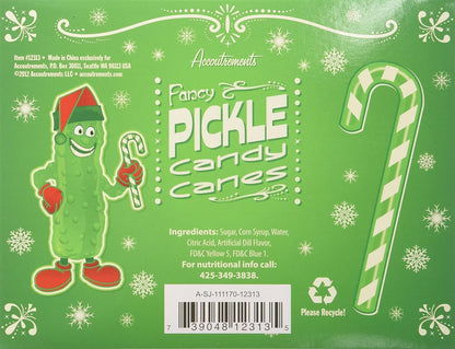 Fancy Pickle flavored Candy Canes, 3.8 OZ