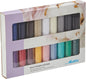 Mettler Silk Finish Cotton Thread Set | Assorted 18 Pcs, Colors May Vary, Piece