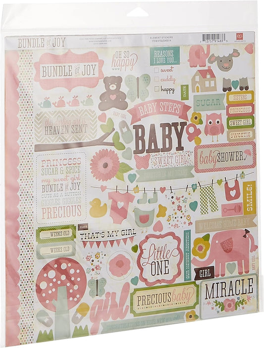 Echo Park Paper Company Echo Park Paper BJG45016 Bundle of Joy Girl Collection Scrapbooking Kit