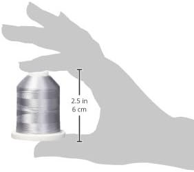 Robison-Anton Rayon Super Strength Thread Solid 1,100yd, Silver Steel