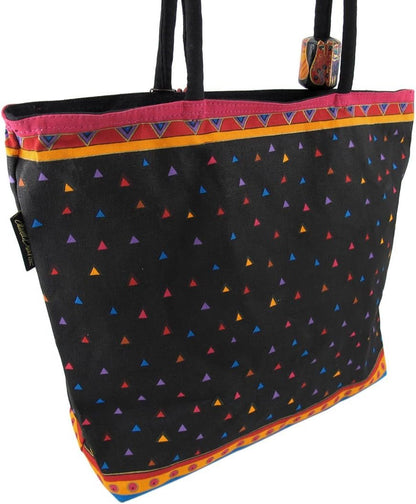 Laurel Burch Shoulder Zipper Top, 19 by 5 by 15-Inch, Feline Friends