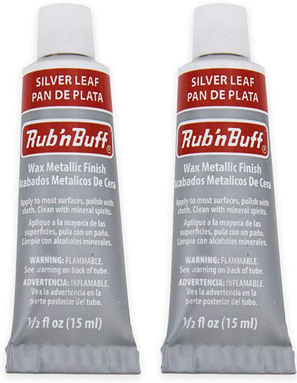 Rub 'n Buff The Original Wax Metallic Finish (Silver Leaf) 2 pcs sku# 1835745MA
