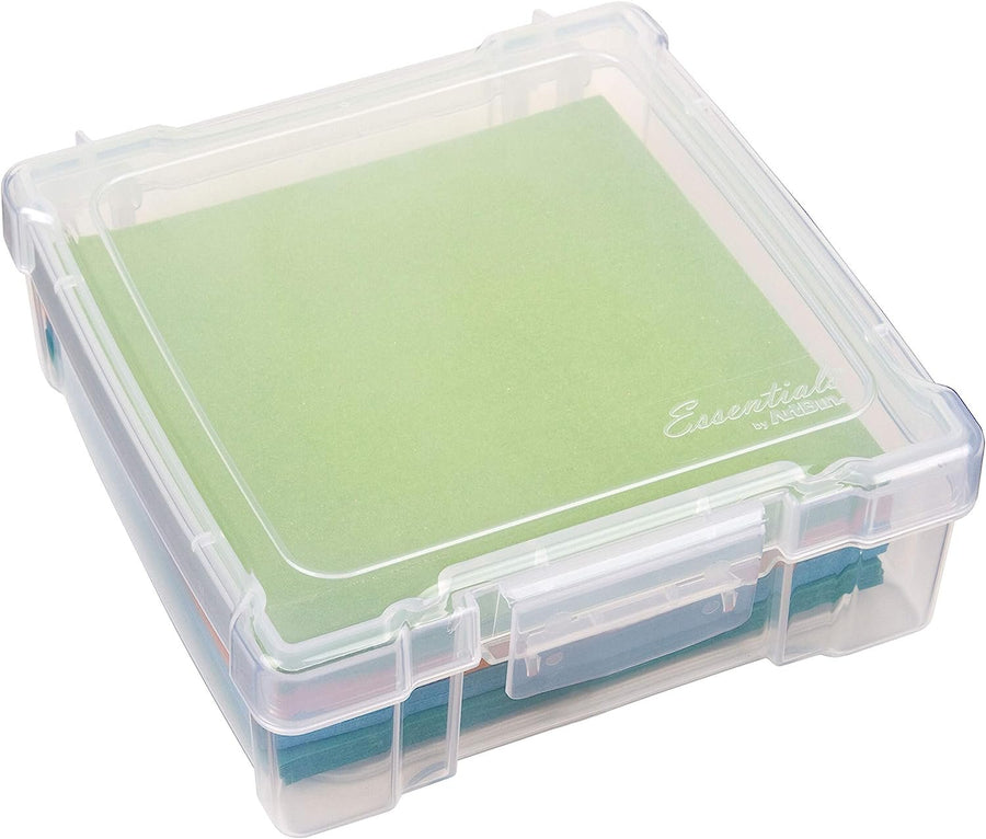 ArtBin 6953AB ClearView 6" x 6" Box Art & Craft Organizer, [1] Plastic Storage Case, Clear