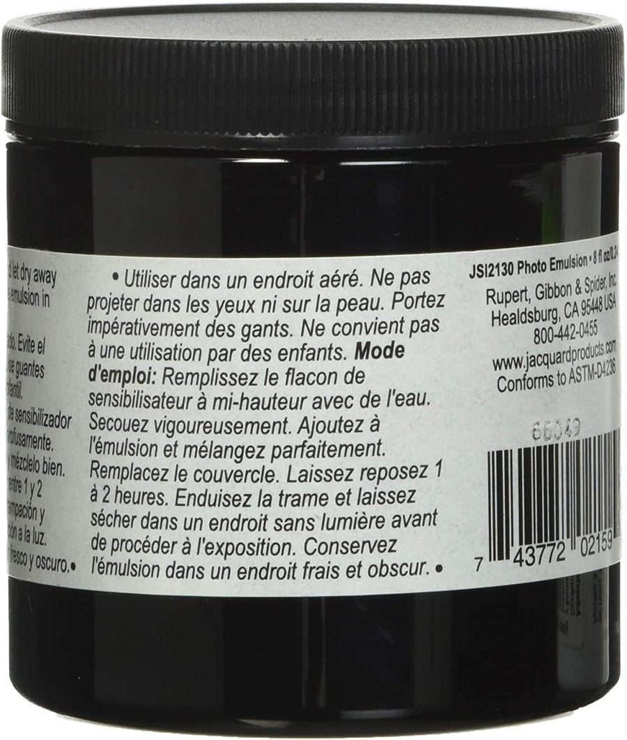 Jacquard Emulsion & Diazo 8 oz Sensitizer, Black