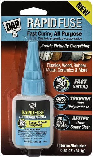 DAP 00155 0.85 Oz RapidFuse Fast Curing All Purpose Adhesive