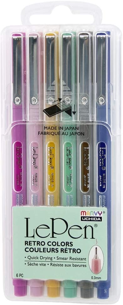 Le Pen Retro Set 6/Pkg-43006R
