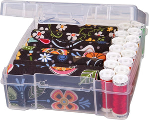 ArtBin 6953AB ClearView 6" x 6" Box Art & Craft Organizer, [1] Plastic Storage Case, Clear