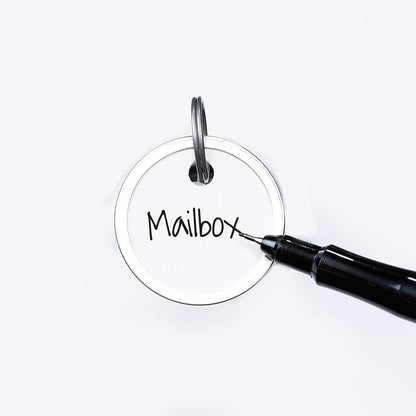 Avery Metal Rim Key Tags 6-Pack