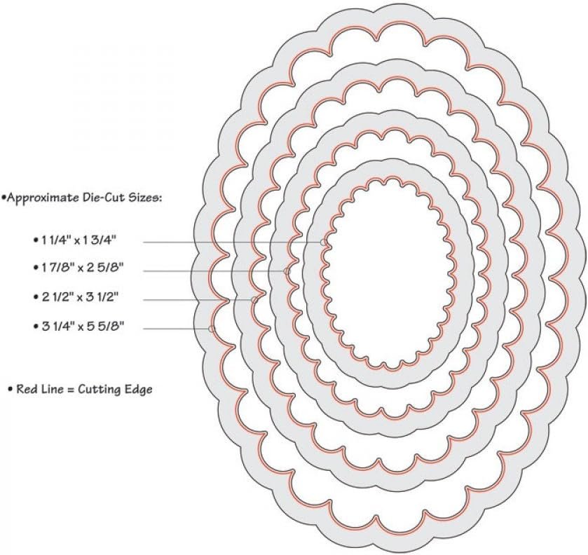 Sizzix Framelits Die Set 7/PK - Ovals