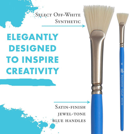 Princeton Art & Brush Princeton Artist Brush Select Synthetic Brush Bristle Fan Size 4