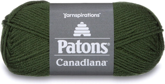 Patons Canadiana Yarn, Dark Green Tea