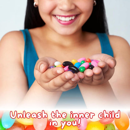 Jelly Belly Buttered Popcorn Jelly Beans (3pack 1.9oz) Mini Gumball Machine for Jelly Belly Dispenser(5"x3.5"x3.5") - Mini Candy Machine for Desk or Countertop