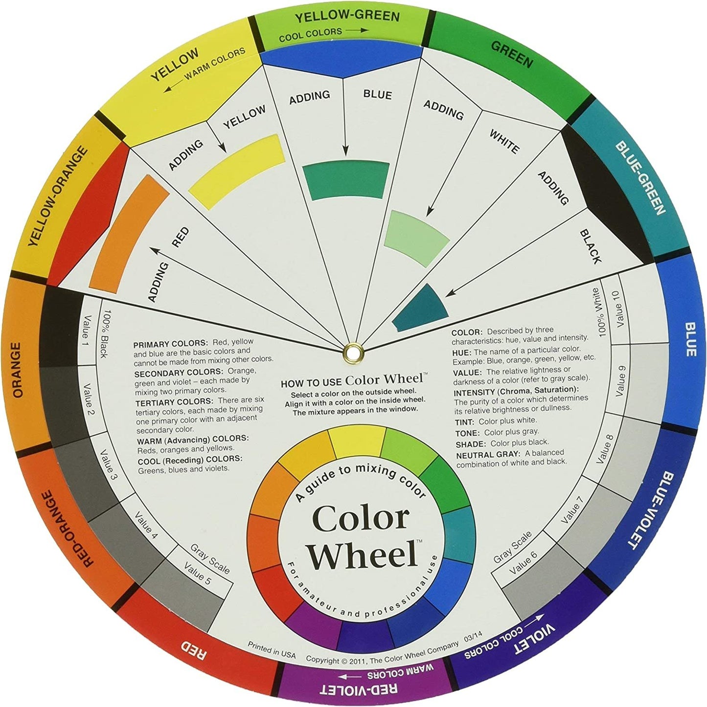 Cox Color Wheel-9.25-inch, 2.1 x 27.4 x 32.480000000000004 cm, Multicolor